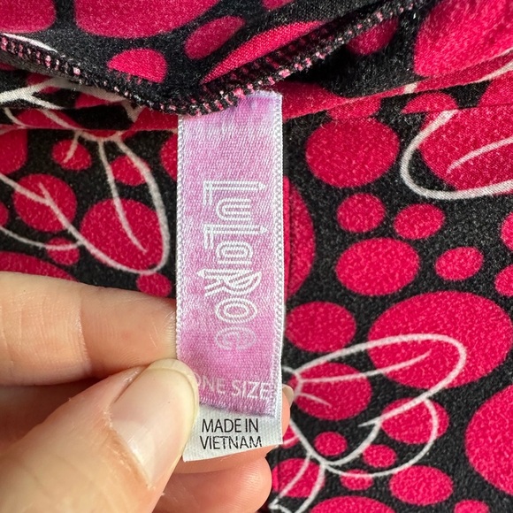 Vibrant Pink disney Lularoe one size Leggings - Picture 3 of 4